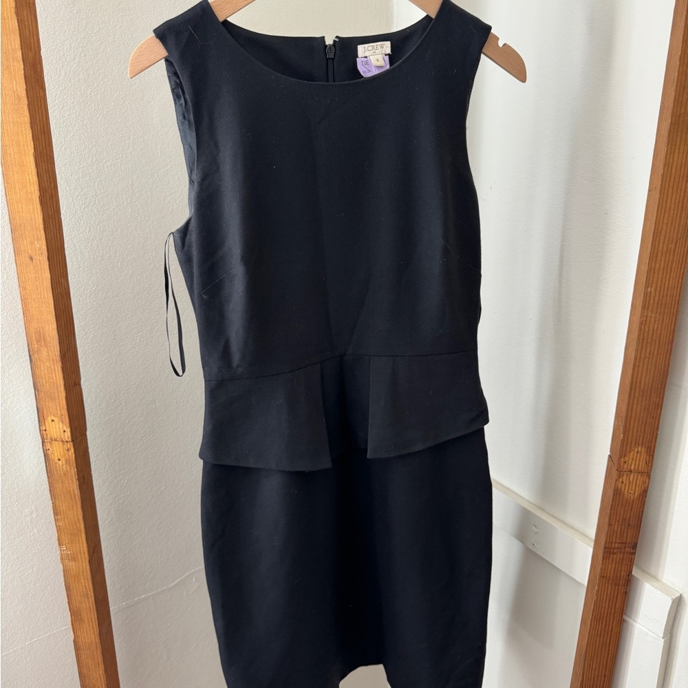 J. Crew Navy Peplum Mini Dress